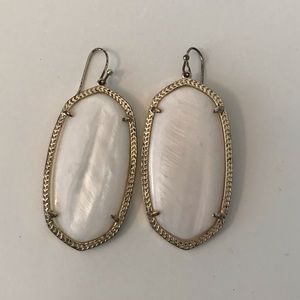 Kendra Scott White/Pearl Drop Earrings